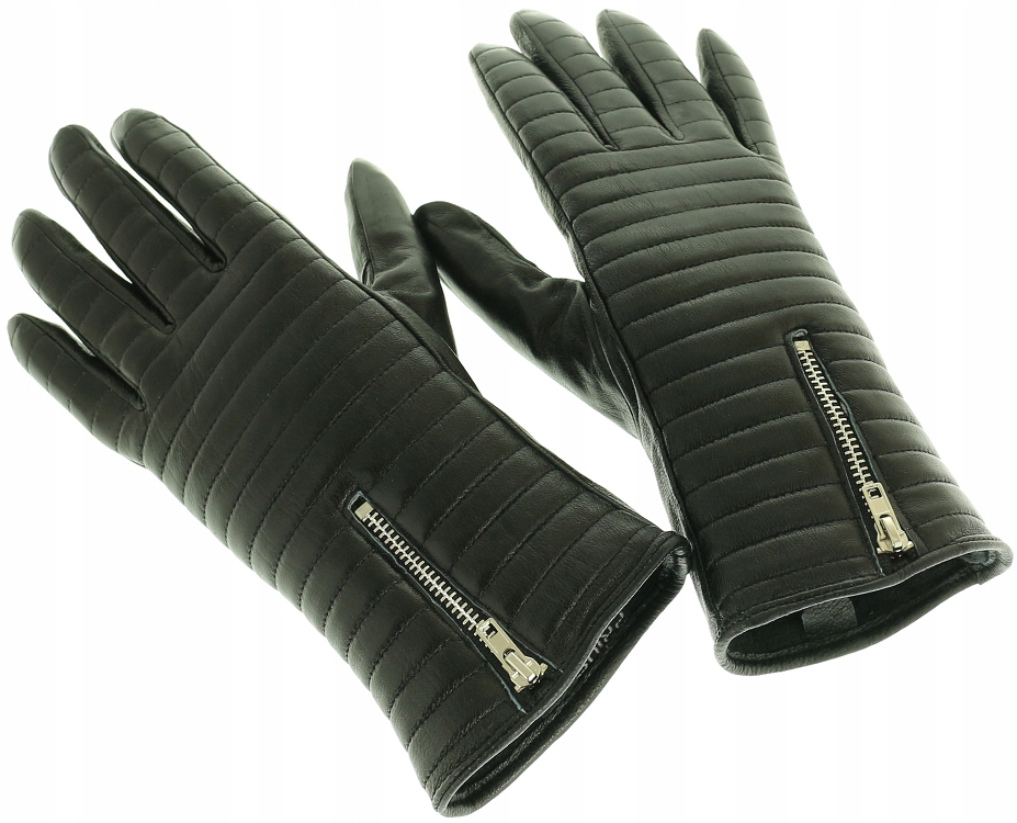 SKÓRZANE RĘKAWICZKI DAMSKIE OCIEPLANE S skóra 100% Model 2024
