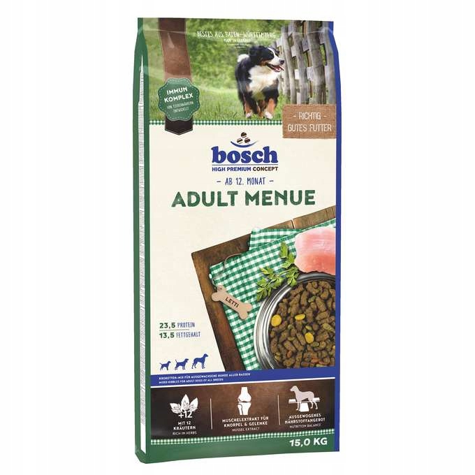 

Karma Bosch Adult Menue 15000g Dorosły