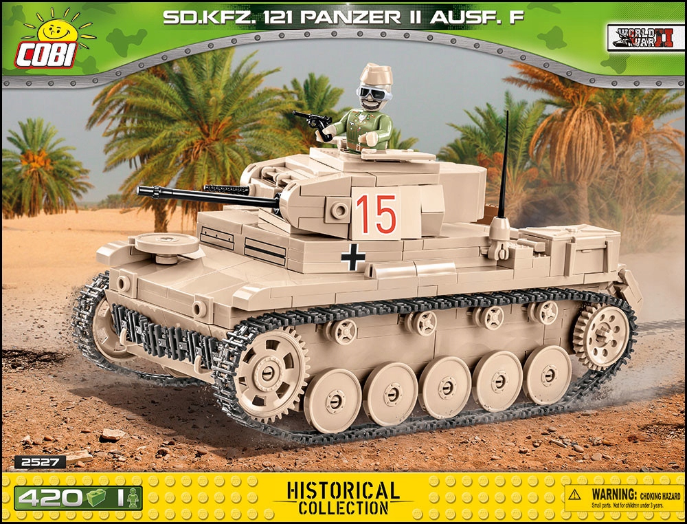 COBI Танк Panzer II Ausf. F (2527) - 420 ос.