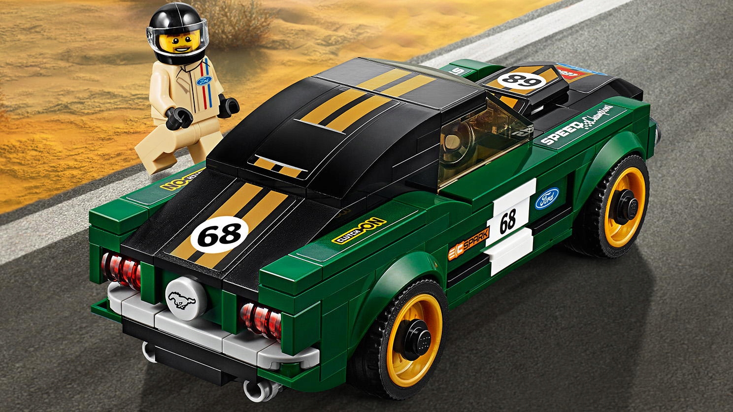 LEGO Ford Mustang Fastback Muscle Car na prezent Marka LEGO