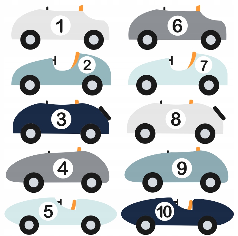 

Cars Samochody, Auta, Autka, Naklejki Na Ścianę