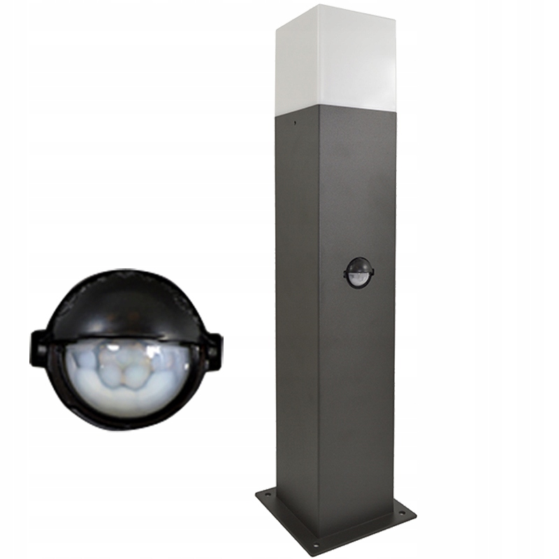 

Lampa Ogrodowa do Led E27 Słupek 44cm Czujnik Ruch
