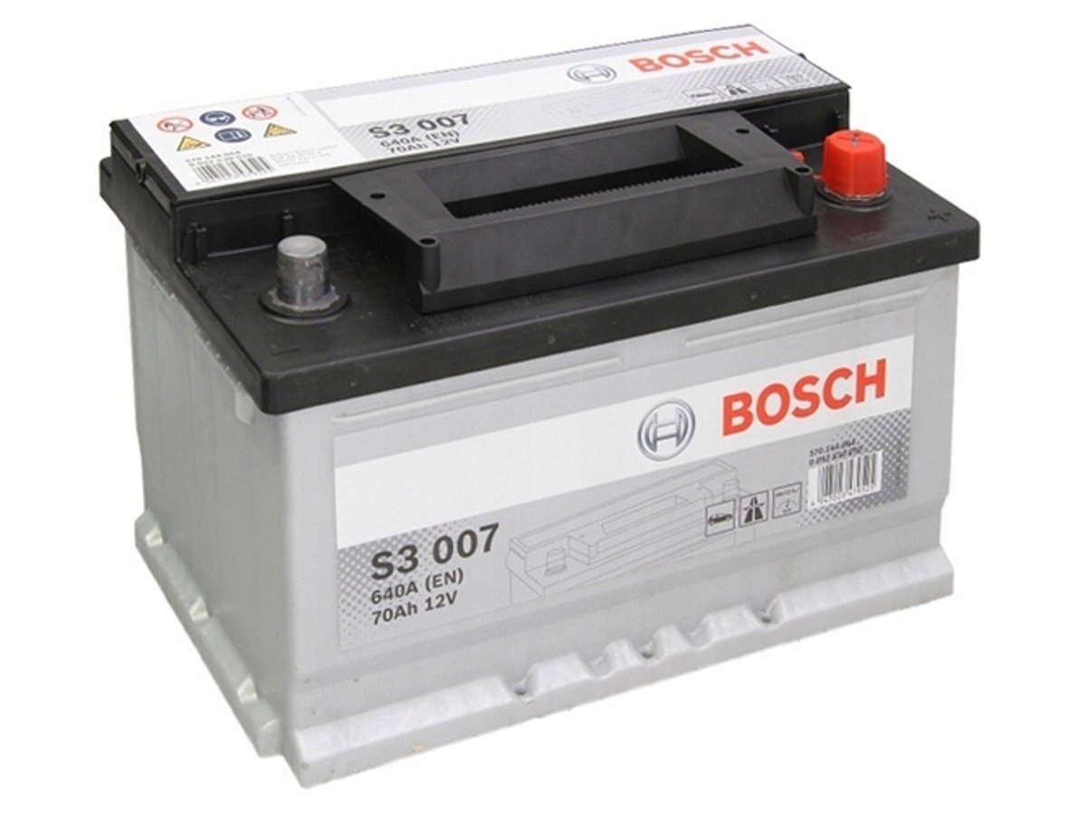 S3007 Batería Bosch 12V 70Ah 640A -/+ Turismos y Utilitarios