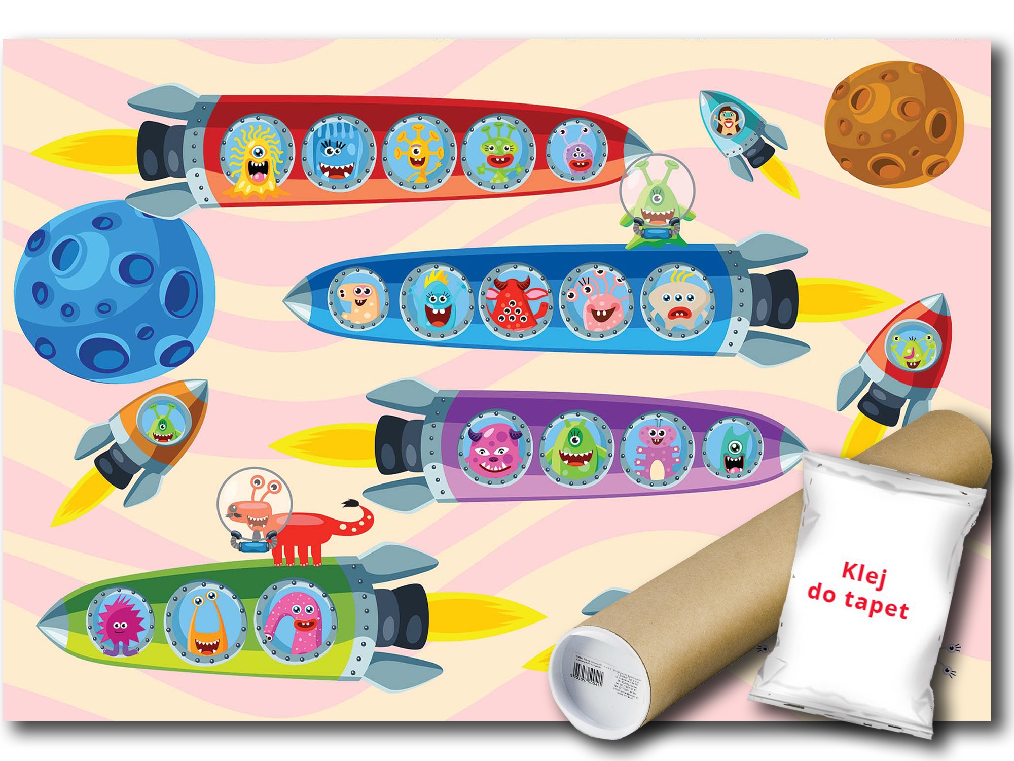 Vinylová Fototapeta Příšerky Mimozemšťané Ufo 208x146