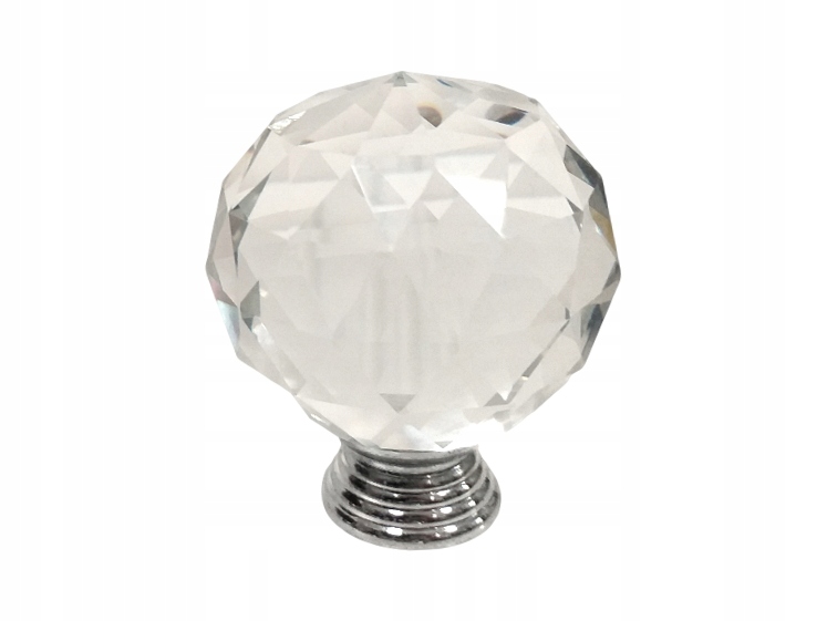 UCHWYT MEBLOWY 001-40 GAŁKA DIAMENT KRYSZTAŁ DO MEBLI KUCHNI