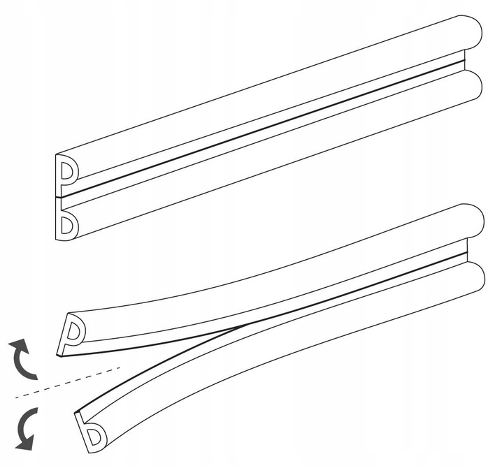 USZCZELKA DRZWI OKIEN P BRĄZ PRZYLEPNA PROFIL P Kod producenta RE089J
