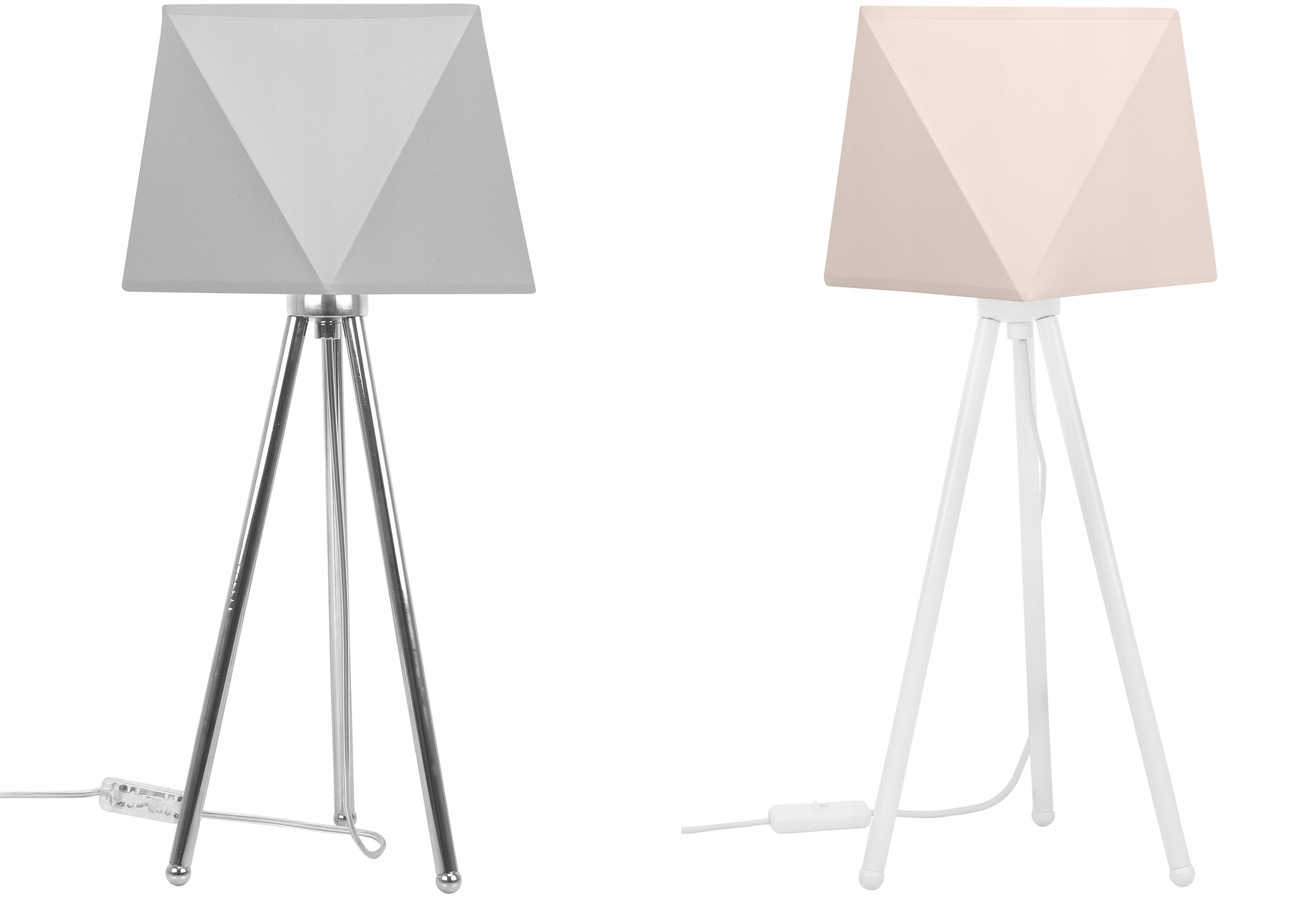 LAMPKA NOCNA BIURKOWA - ABAŻUR DIAMENT - TRÓJNÓG Głębokość produktu 22.4 cm