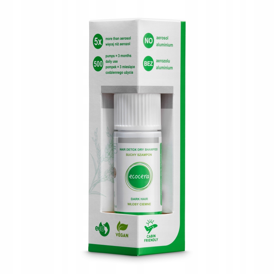 

Ecocera Hair Detox 15g Suchy Szampon włosy ciemne