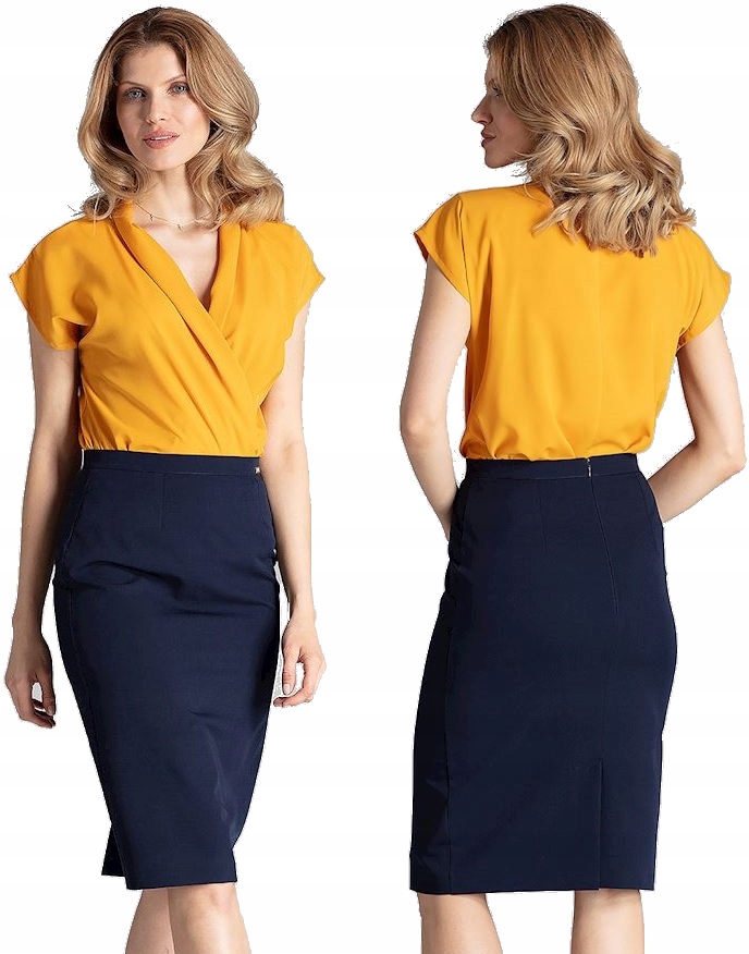 

Elegancka Spódnica Dopasowana Klasyczna Ołówkowa