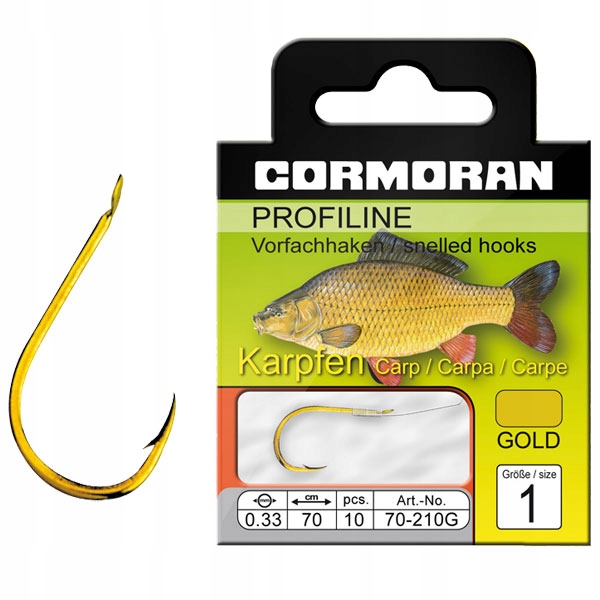 Gotowe Przypony Cormoran Profiline Carp Złote 8