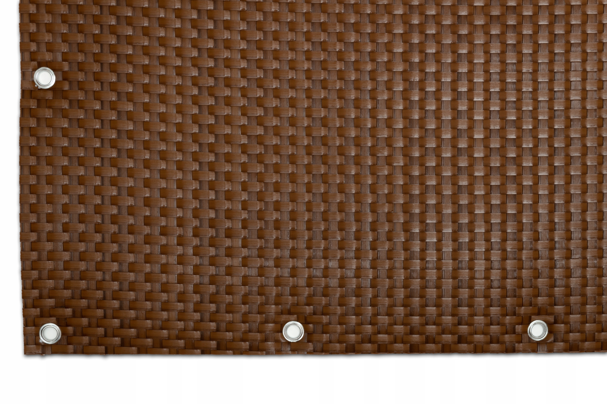 Balkonová podložka s oky, silná, technorattanová, 0,9 x 5 m, světlý ořech, RD13