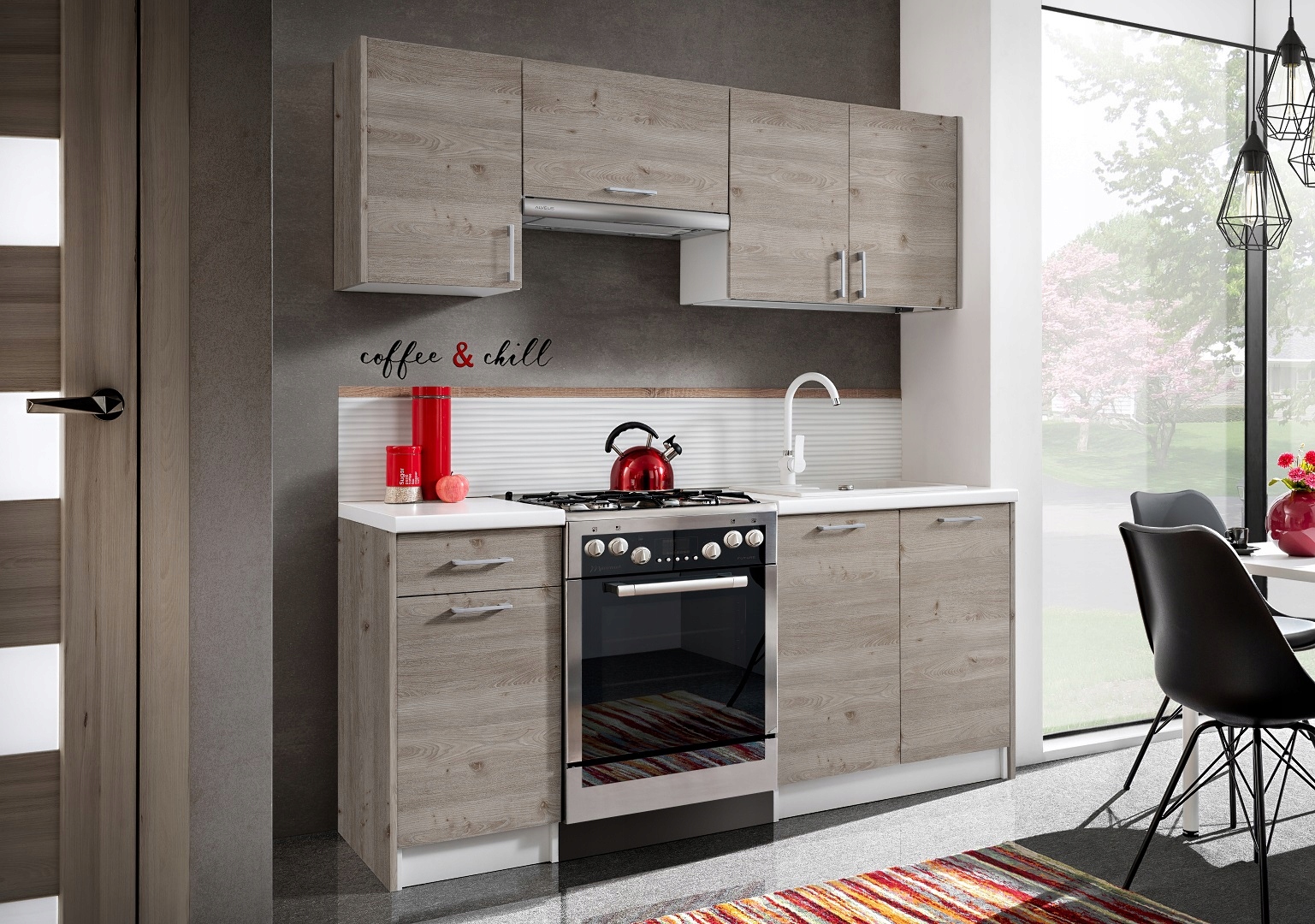 Meble Kuchenne Max Dąb Nelson 1,8 m