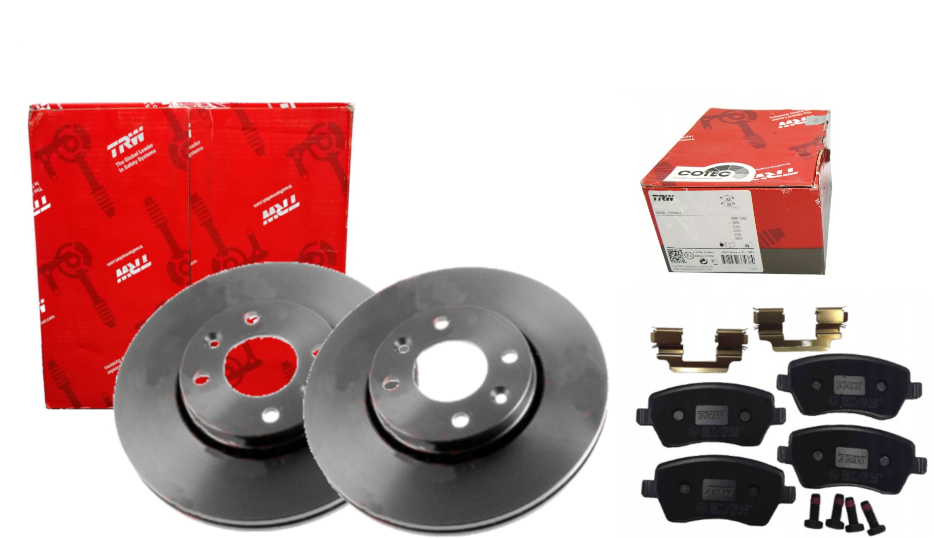 

Trw Tarcze+klocki Przód Do Dacia Logan Nissan Note