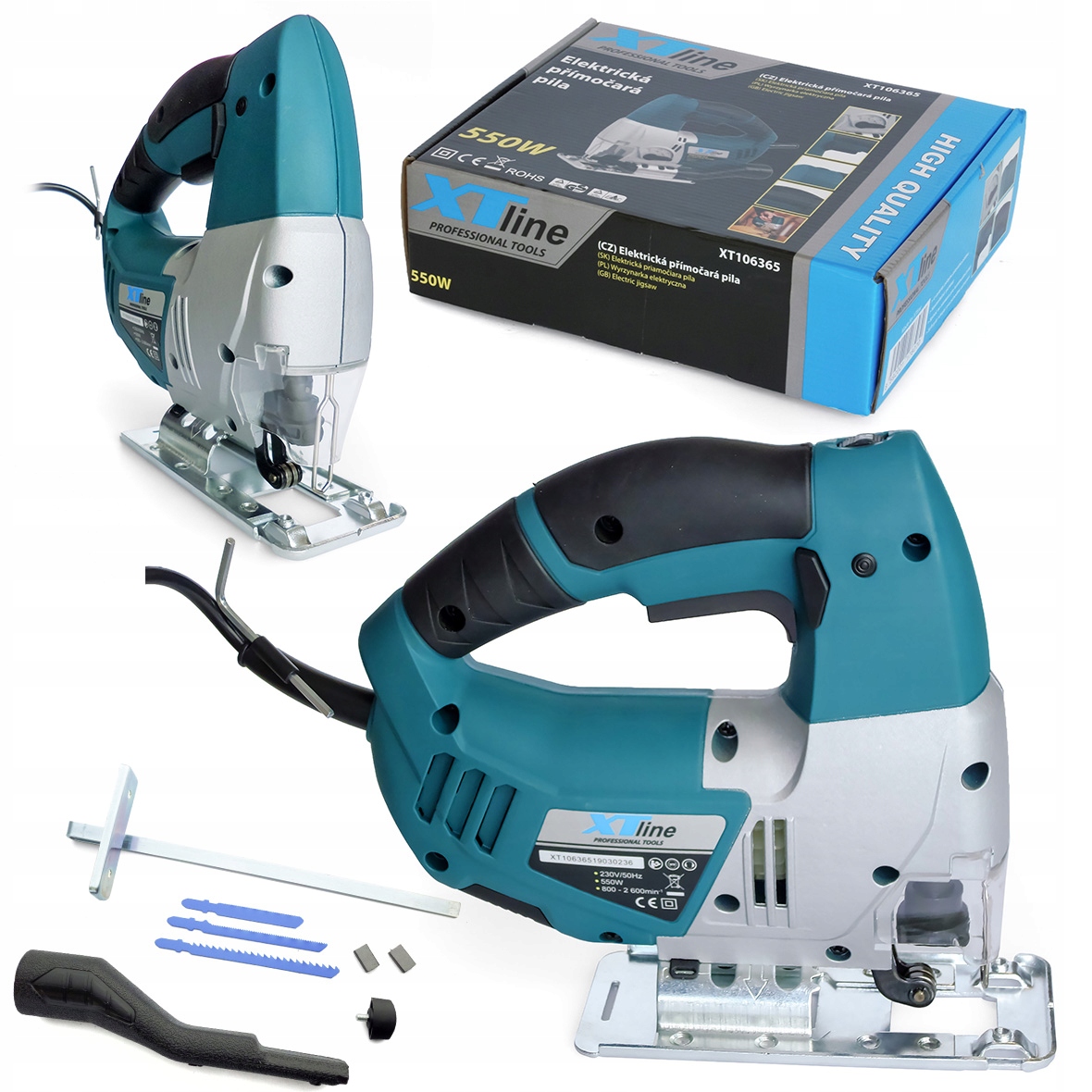 Лобзик с подрезом 550 Вт сетевая XTline