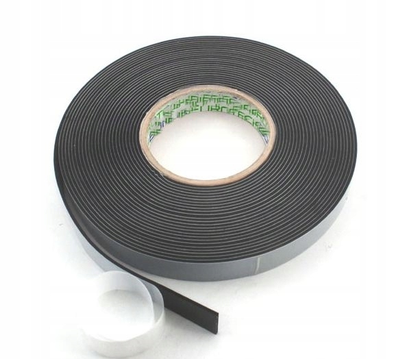 USZCZELKA SAMOPRZYLEPNA PIANKA TAŚMA EPDM GR1MM 15MM/10M CZARNA TRWAŁA MOC