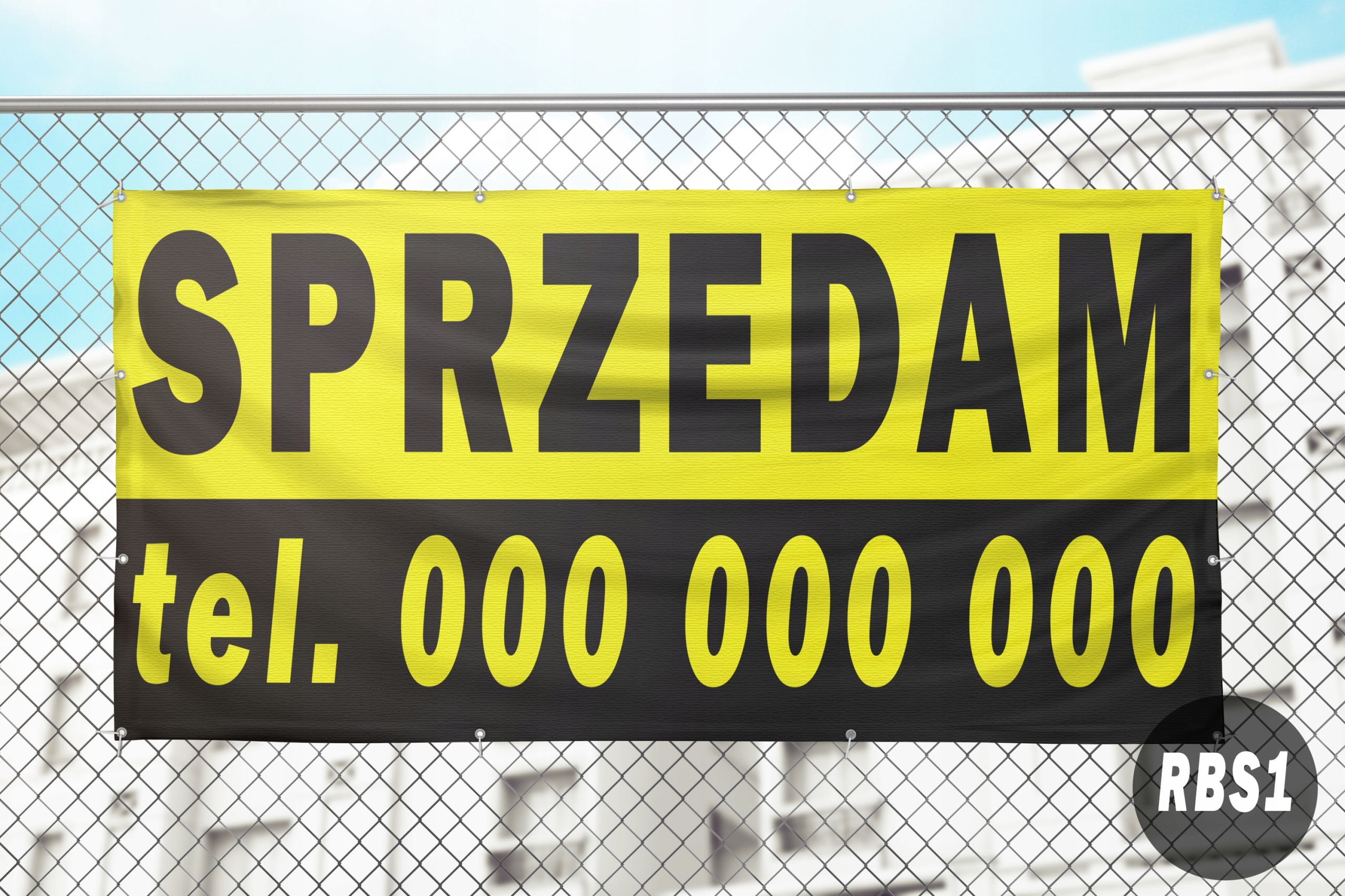 Baner reklamowy banery 300x100cm plandeka +PROJEKT Marka inny