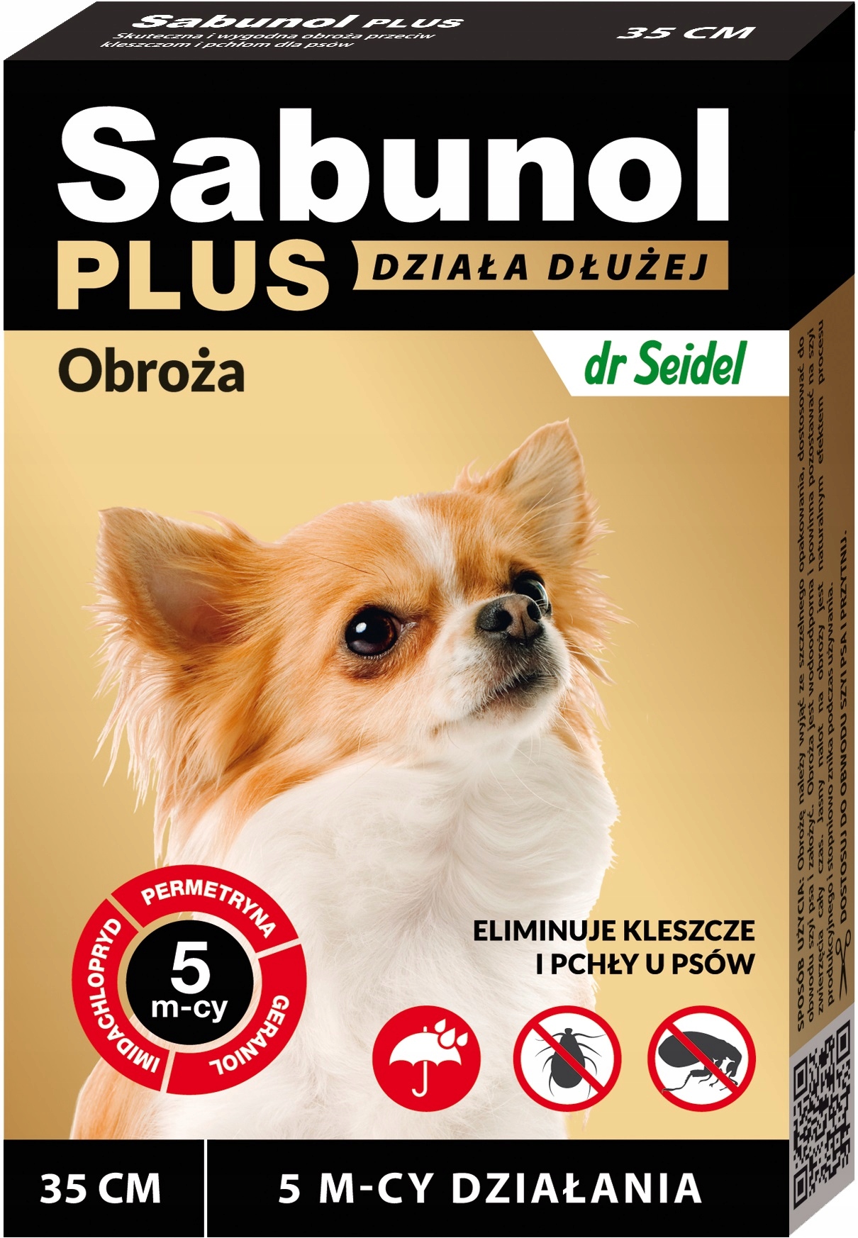 

Sabunol Plus obroża na Pchły Kleszcze dla psa 35cm