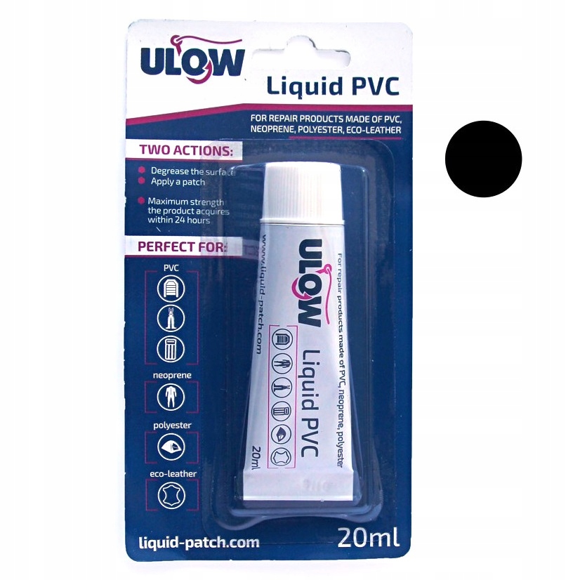 

Płynna łatka Pvc klej do naprawy pontonów czarny