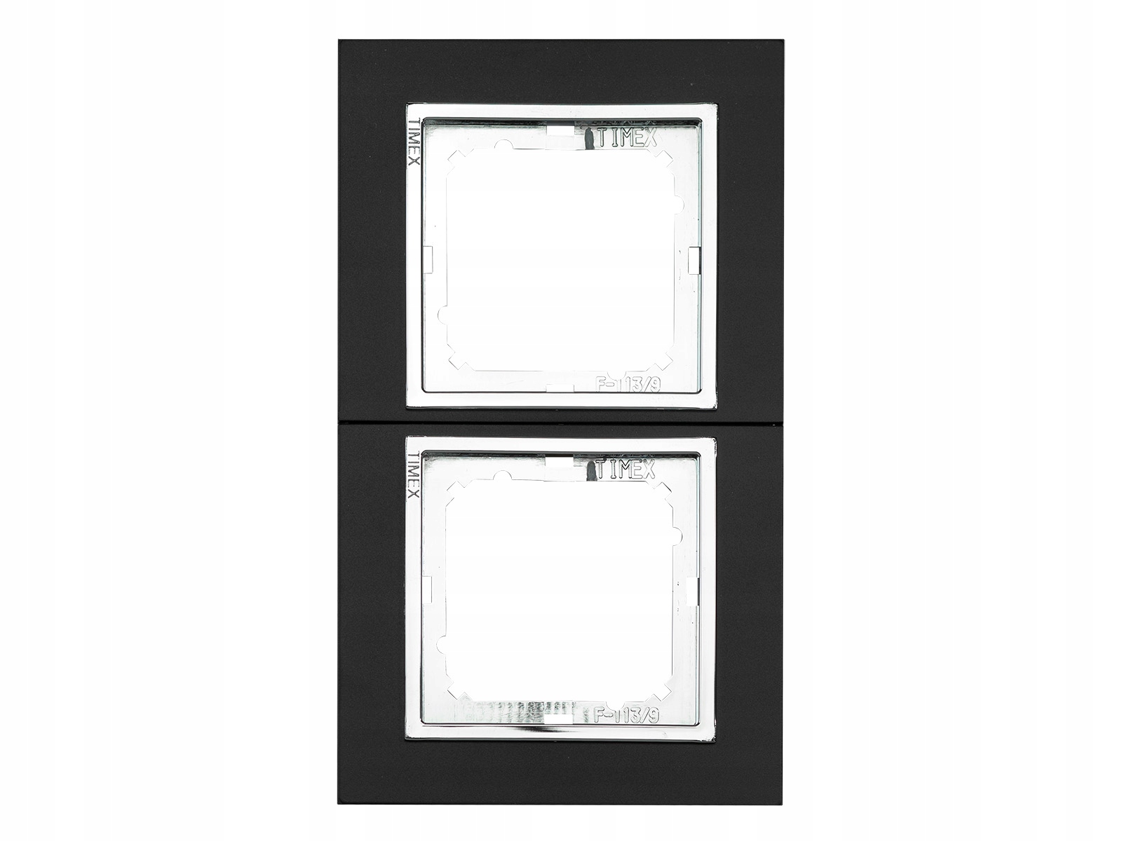 

Magic ramka podwójna Czarna wstawka Chrom