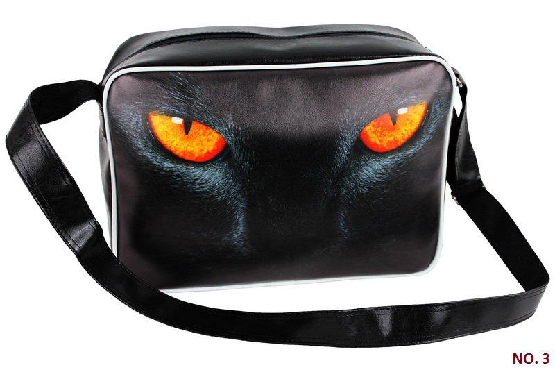 Torba Szkolna Młodzieżowa Nadruk Kot w okularach Model LANG GALANTERIA