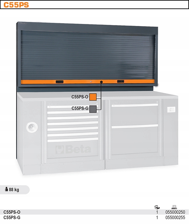 ZESTAW MEBLI WARSZTATOWYCH RSC55 BETA 5500 C55PB 3 EAN 8014230849454