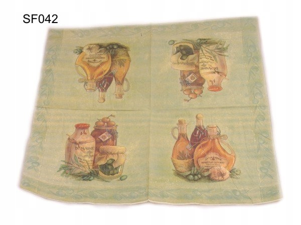 SERWETKI PAPIEROWE WINO PRZETWORY 33x33 cm 20szt Marka inna