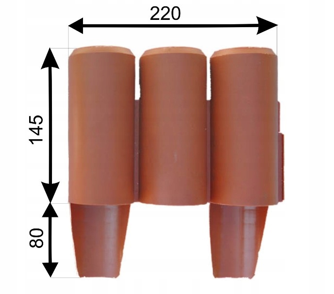 PALISADA OGRODOWA GRUBA 2,2m PLOTEK OBRZEZE GRAFIT Kod producenta 4