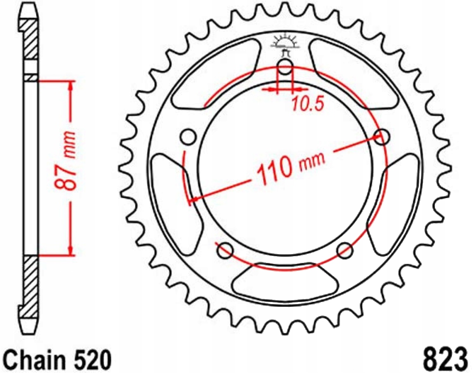 Zadní ozubené kolo Jt R 39-49 zuby Suzuki Sfv 650 A Aue 09-16 Nové