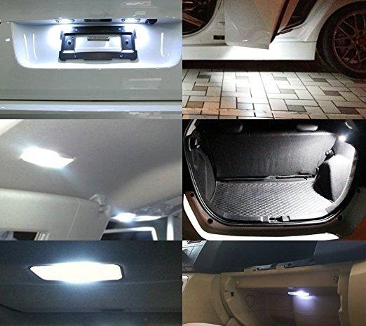 10x ŻARÓWKA Rurka C5W 36mm COB LED biała Canbus Temperatura barwowa 6500 K