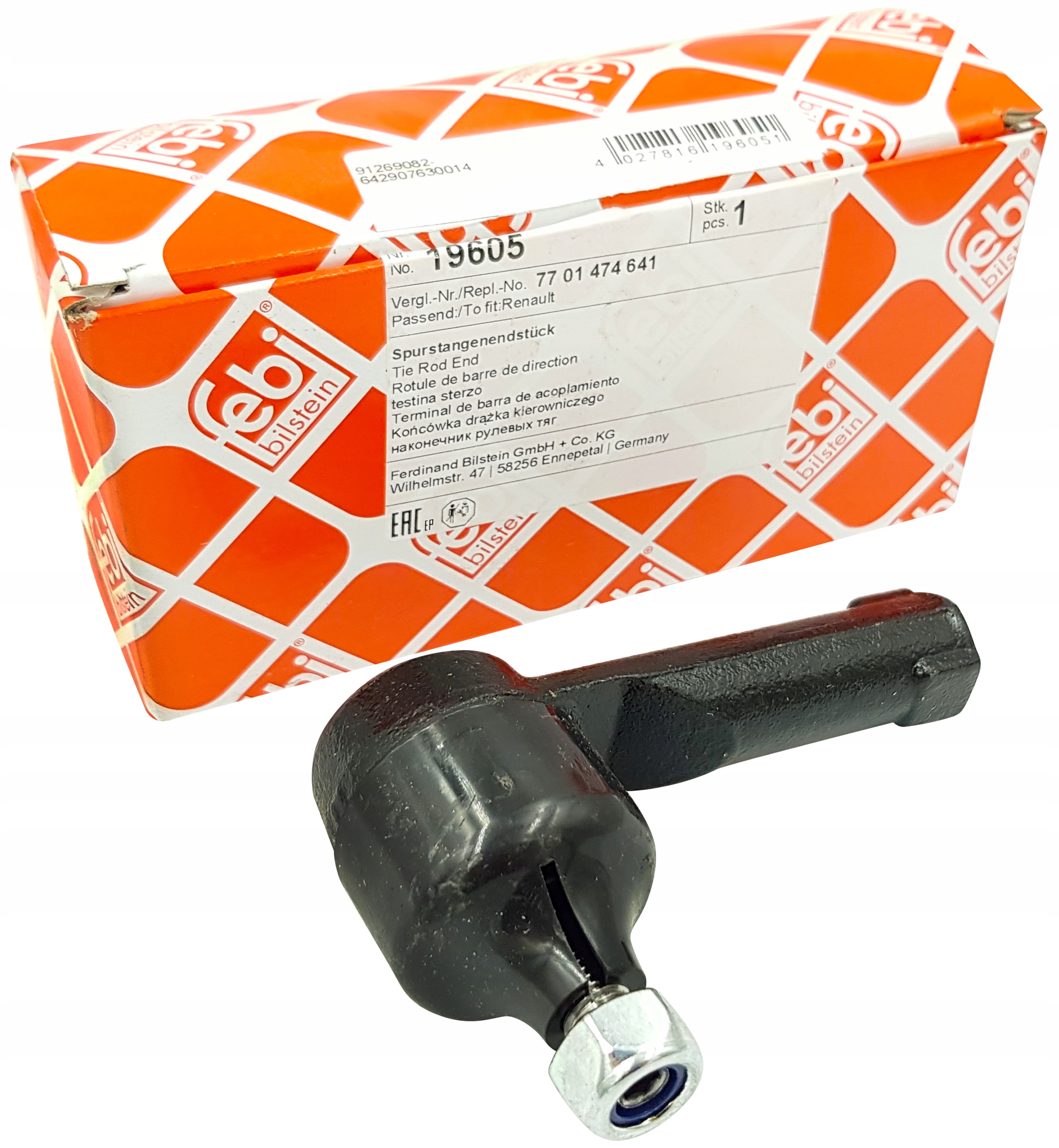 KOŃCÓWKA DRĄŻKA x2 FEBI DO RENAULT MEGANE SCENIC I Producent części Febi Bilstein