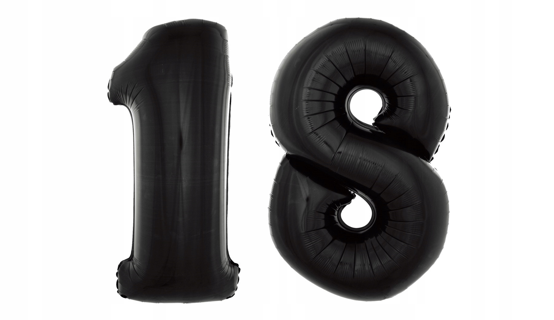 

Balon Foliowy cyfra 18 czarna - 92 cm