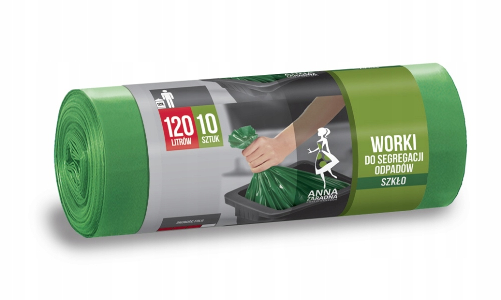 

Anna Zaradna worki do segregacji Ldpe 120l szkło