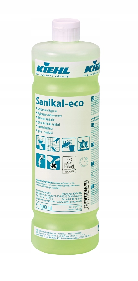 

Kiehl Sanikal-eco 1l środek do mycia sanitariatów