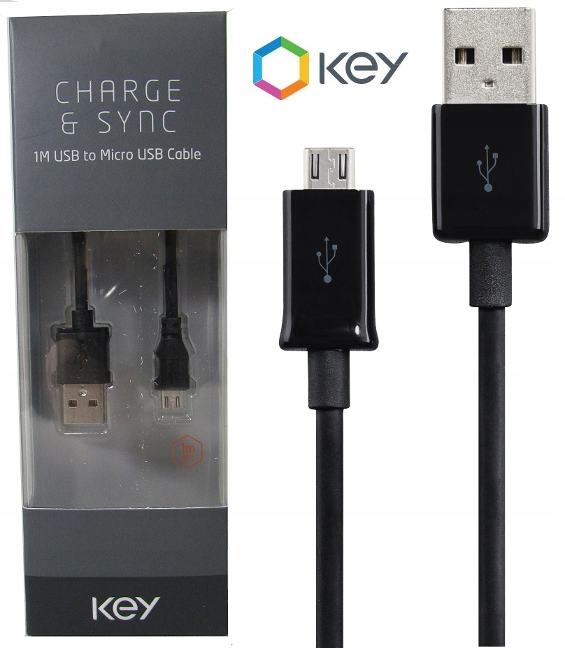 

Nowy Mocny Kabel Micro Usb 1M Fabr. Opakowanie