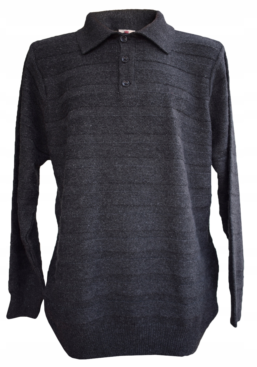

04 Sweter Polo Z Długim Rękawem Bluza Roz. L