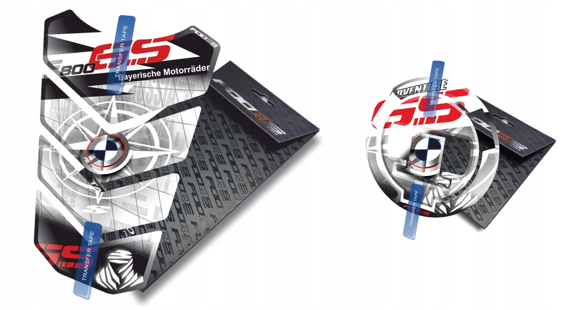 Tank-pad Cap-pad od společnosti Fooqs pro Bmw F-800-GS Bílý
