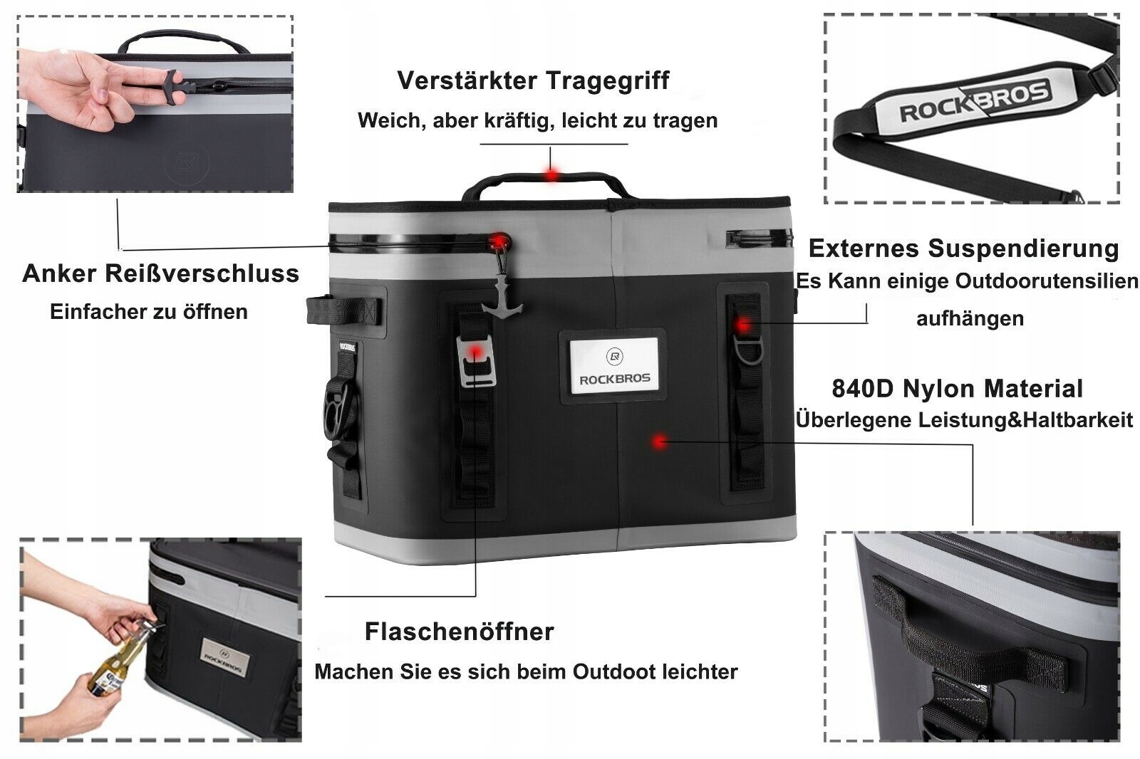 TORBA TERMICZNA LODÓWKA ROCKBROS BX001 20L Marka Rockbros