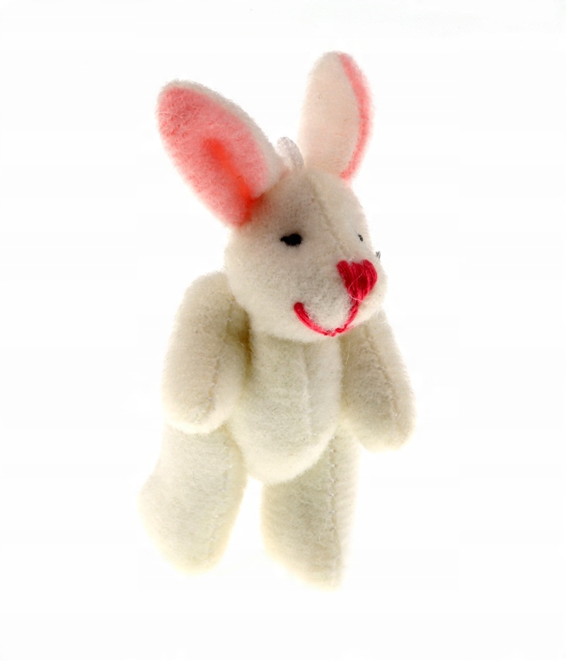 

R4 Zawieszka Mini Królik Futrzany 7cm Brelok