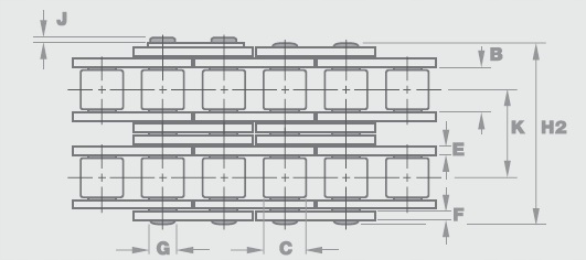 ŁAŃCUCH ROLKOWY 06B-2 GL 3/8" 5 mb HUBBER Kod producenta 06B-2