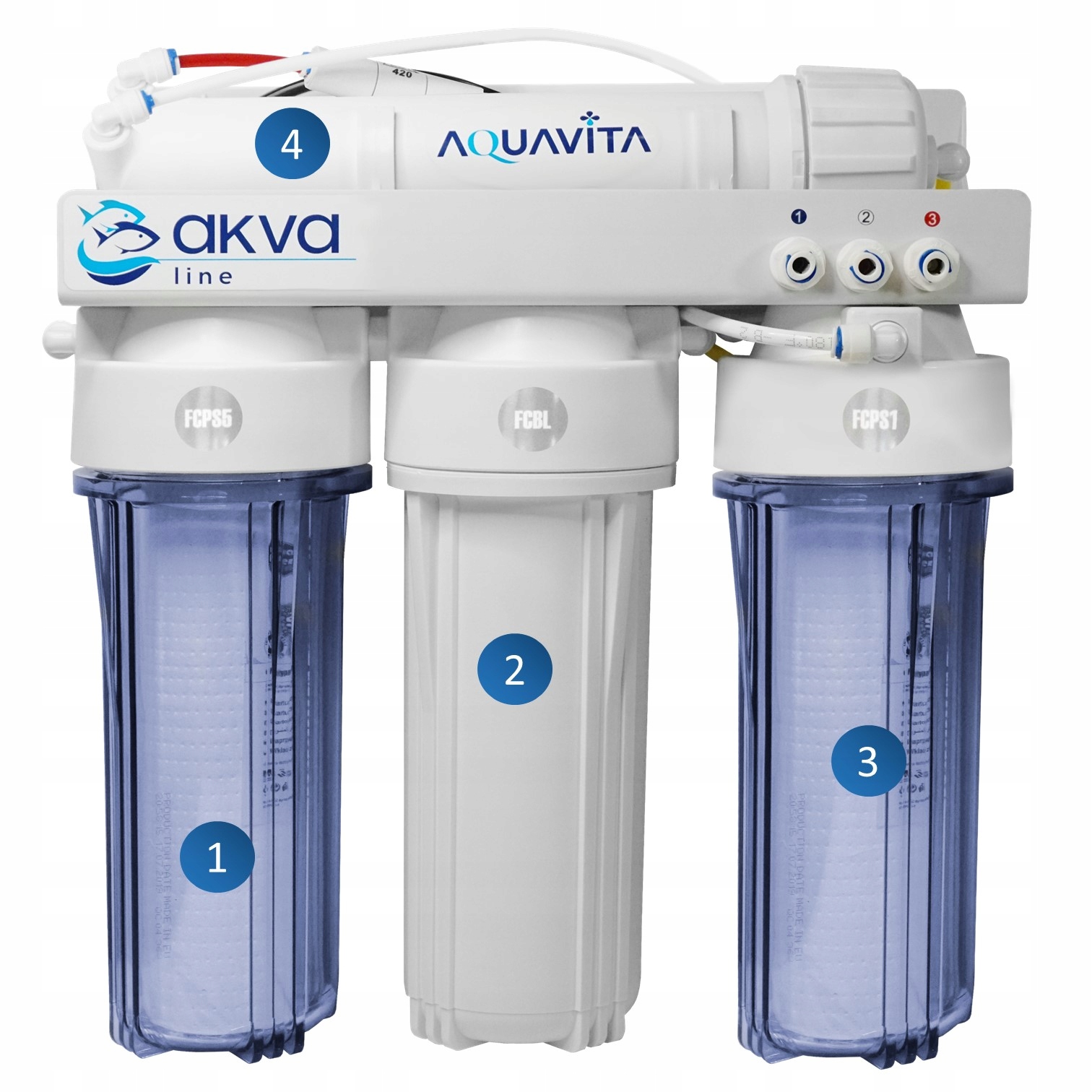 VODNÝ FILTER AKVARISTIKA RO4 100 METROV TDS +STOCK Kód výrobcu RO4 AKVA LINE +