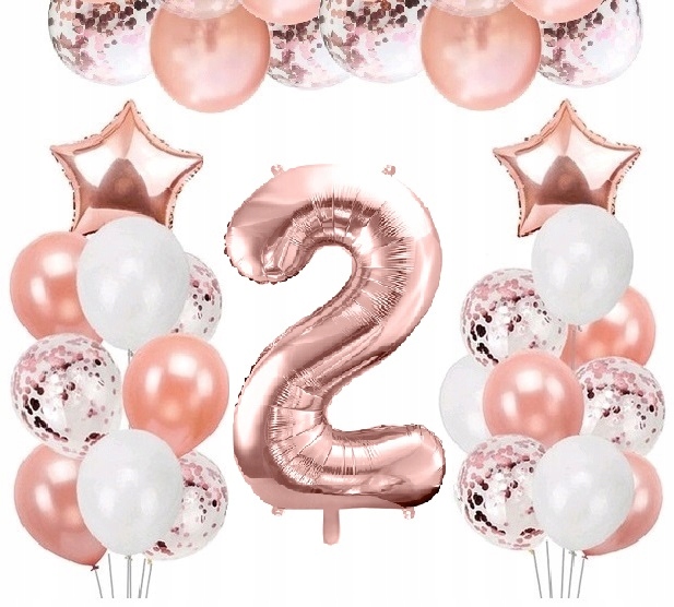 

Balony dekoracje ozdoby Zestaw na 2 latka urodziny