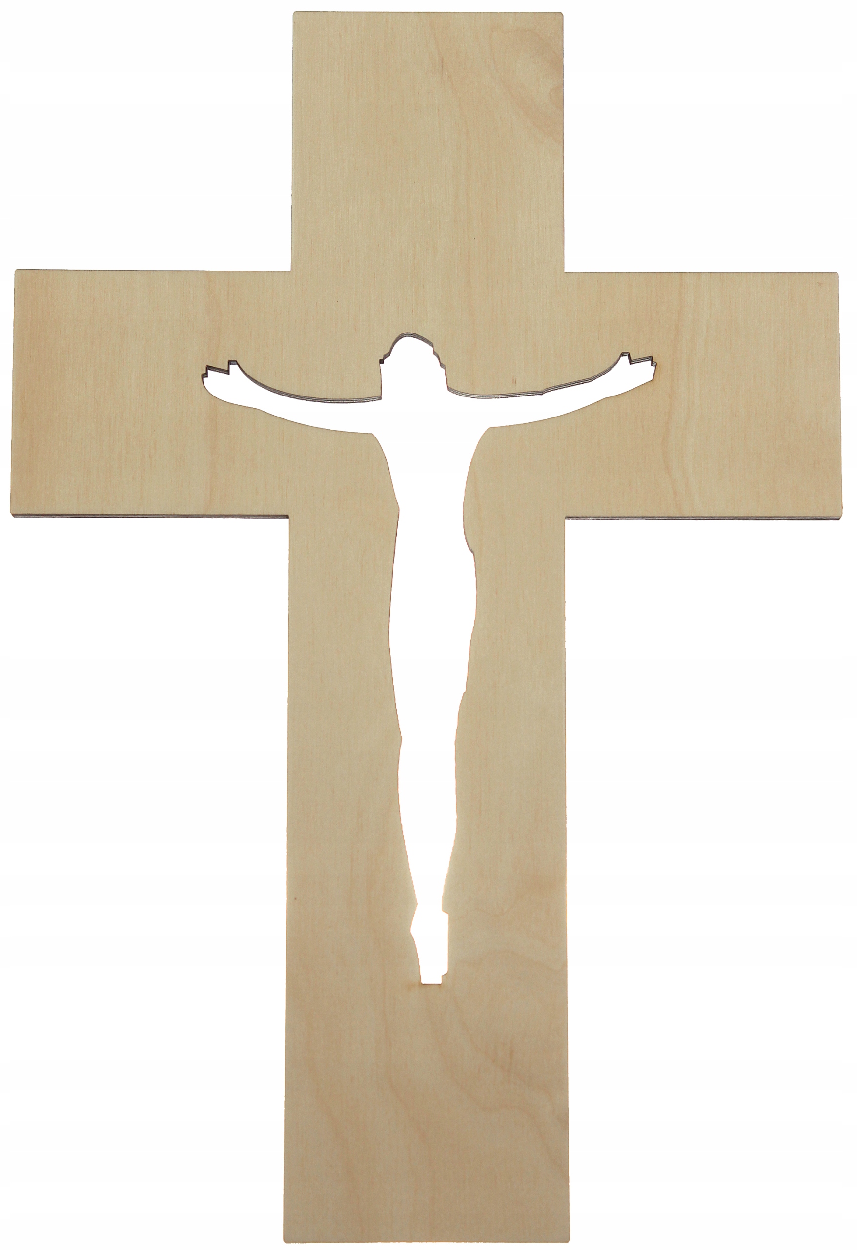 

Krzyż Drewniany Na Ścianę Ścienny 20 cm jasny