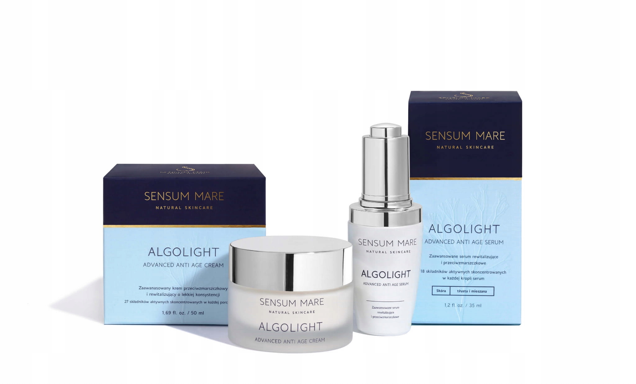 

Sensum Mare Zestaw Algolight krem 50 ml serum