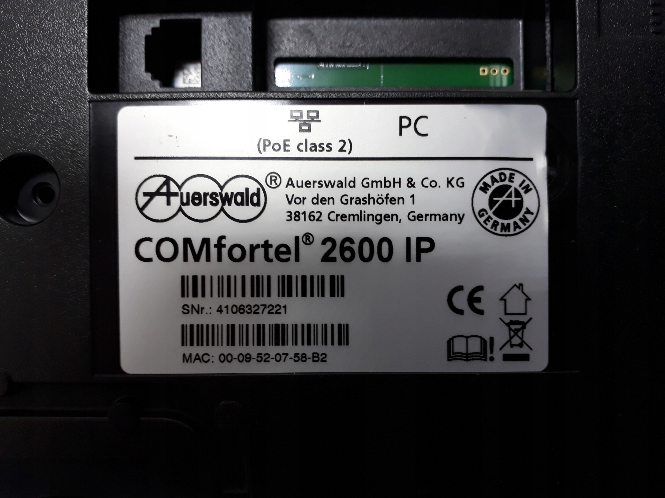 Telefon stacjonarny VoIP Auerswald 90073, 6a357 Kod producenta 90073