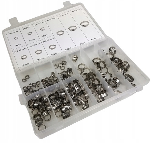 ZESTAW OPASEK ZACISKOWYCH Z JEDNYM UCHEM ASTA