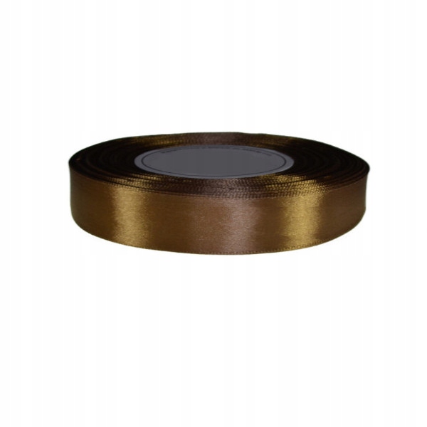 

Wstążki satynowe 12 mm 32MB J. Nrązowo Złoty 8131