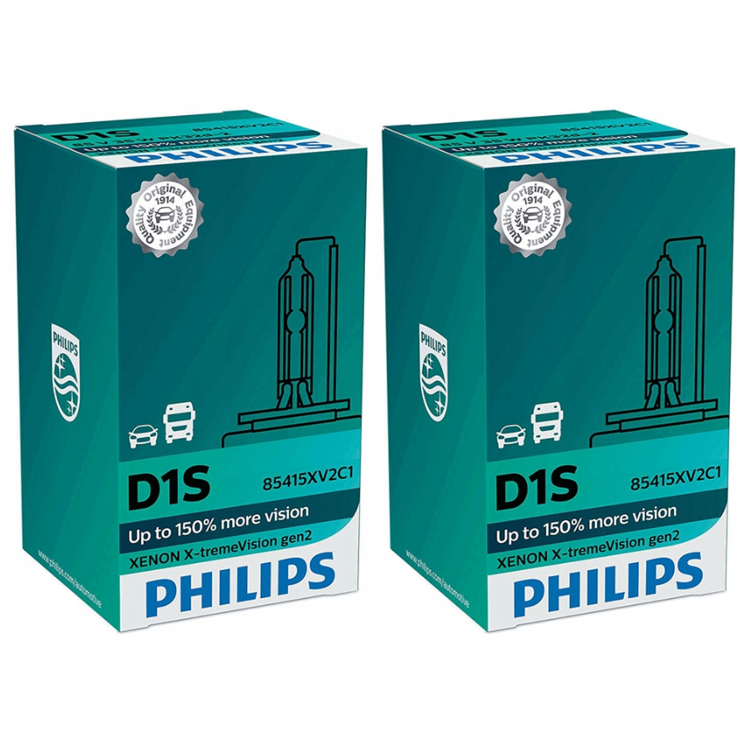

Philips D1S X-Treme Vision Xenon Żarnik 4800K