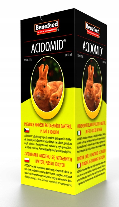 Acidomid + Rabitin zakwaszacz, witaminy króliki