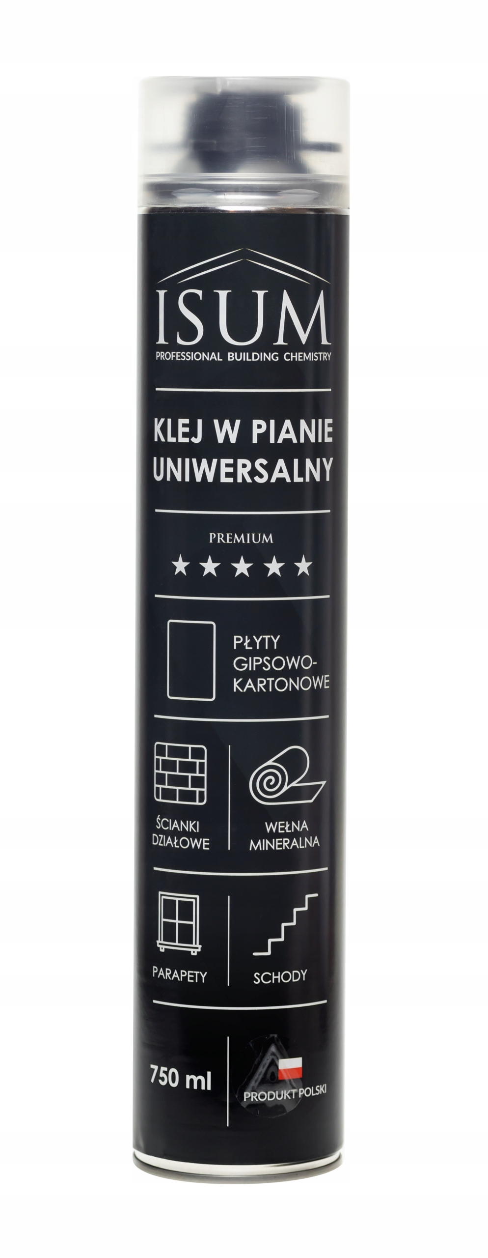 

Klej w piance Isum Schody Płyty g-k Wełna Sciany