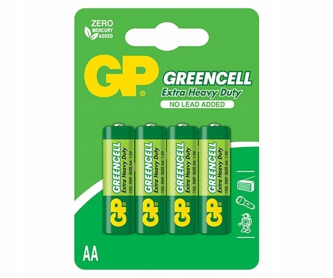 

4x Bateria Gp Greencell R6 Aa paluszek cynkowy